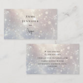 Subtiele zachte glitter achtergrond visitekaartje (Voorkant / Achterkant)