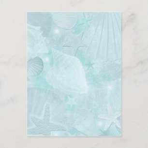 Subtiele zeeschelpen Grafische kunst Briefkaart