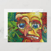 Subtil Vincent Van Gogh illusion optique Carte pos (Devant / Derrière)