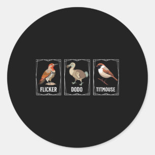 Subtle Bird Anti Trump Shirt Bird Flicker Dodo Tit Ronde Sticker