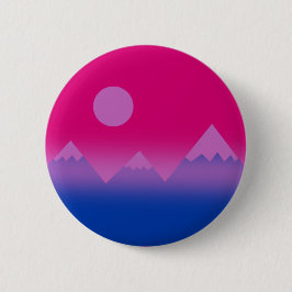Subtle Bisexual Flag Mountain Scene Button