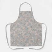 Subtle Blush Beige and Silver Grey Marble Pattern Schort (Voorkant)