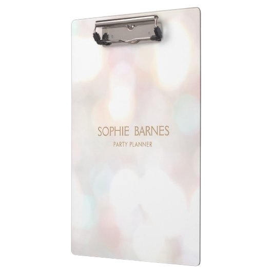 Subtle Bokeh Event Party Planner Pocket Folder Klembord (Links)