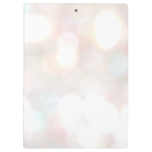 Subtle Bokeh Event Party Planner Pocket Folder Klembord (Achterkant)