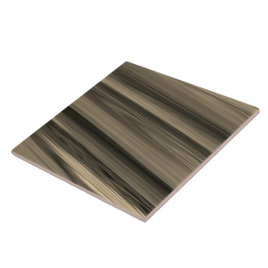 Subtle Brown Stripe Tegeltje (Zijkant)