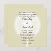 Subtle Elegance Wedding Invitation Kaart (Voorkant / Achterkant)