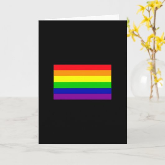 Subtle Gay Pride Flag806png806 T Shirt Kaart (Gele Bloem)