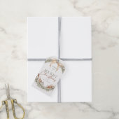 Subtle Greens Christmas Gift Label Cadeaulabel (Met Touw)