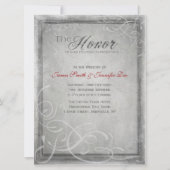 Subtle Grey Elegance Uitnodiging (Voorkant)