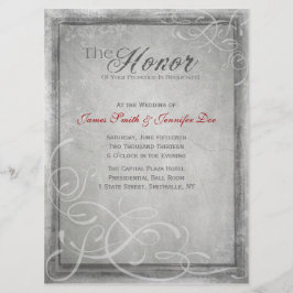 Subtle Grey Elegance Uitnodiging