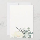 SUBTLE IVORY WHITE FLORAL BUNCH SWEET 16 BIRTHDAY KAART (Achterkant)