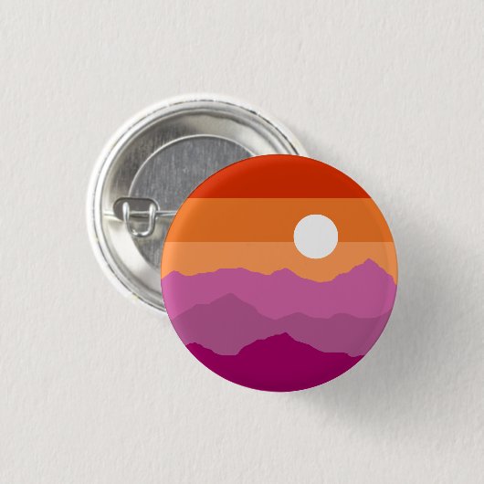 Subtle Lesbian Flag Pin Button (Voorkant /achterkant)