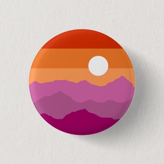 Subtle Lesbian Flag Pin Button (Voorkant)