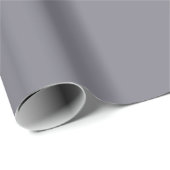 Subtle Muted Slate Grey Lila Solid Cadeaupapier (Rol Hoek)