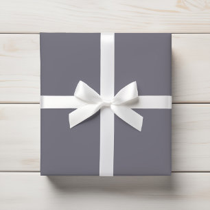 Subtle Muted Slate Grey Lila Solid Cadeaupapier