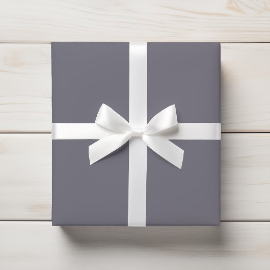 Subtle Muted Slate Grey Lila Solid Cadeaupapier
