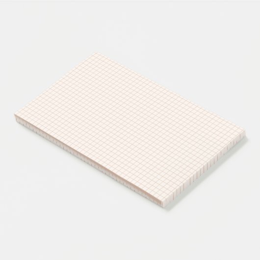 Subtle Neutral Grid Post-it Notes (Schuin)