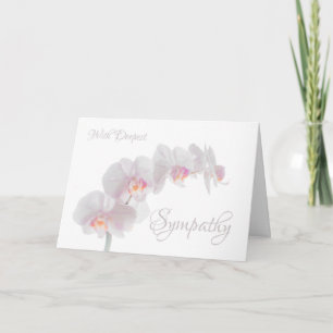 Subtle Orchid Sympathy Wenskaart Kaart