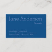 Subtle Pattern Elegant Blue Visitekaartje (Voorkant)