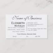 Subtle Retro Chalkboard met sterren Visitekaartje (Achterkant)