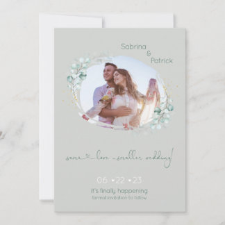 Subtle Sage en Eucalyptus Lijst Save The Date