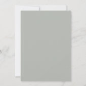 Subtle Sage en Eucalyptus Lijst Save The Date (Achterkant)