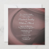 Subtle Sangria Wedding Invitation Kaart (Voorkant)