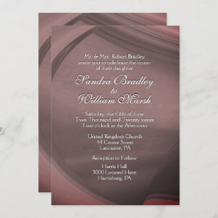 Subtle Sangria Wedding Invitation Kaart
