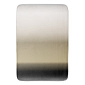 Subtle Shades of Beige to Black Ombre Gradient Badmat (Voorkant Verticaal)
