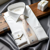 Subtle Spectrum Abstract Art Stropdas