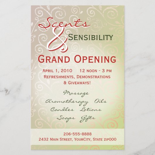 Subtle Swirls Flyer (Voorkant)