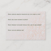 Subtle Swirls Visitekaartje (Achterkant)