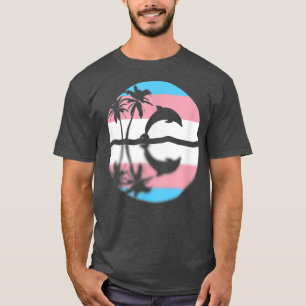 Subtle Transgender Pride Sunset, Trans Flag, Pride T-shirt