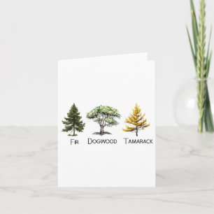 Subtle Tree Anti Trump Shirt voor Dogwood Tamarack Kaart