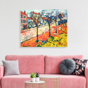 suburbane landschap   Maurice de Vlaminck   Canvas Afdruk