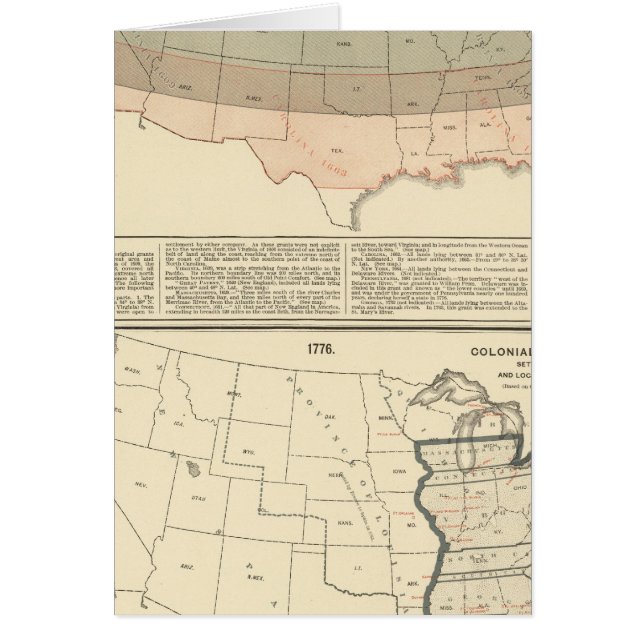Subventions originales de 1776 zone de peuplement (Devant)
