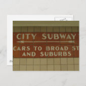 Subway Briefkaarten (Voorkant / Achterkant)