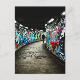 Subway graffiti briefkaart