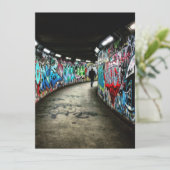 Subway graffiti-platte kaart (Staand voorkant)