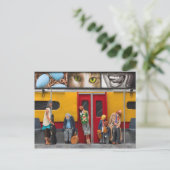 Subway / Lonely Travelers Briefkaart (Staand voorkant)