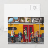 Subway / Lonely Travelers Briefkaart (Voorkant / Achterkant)