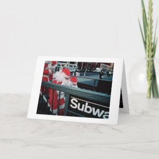 Subway Santa Feestdagen Kaart