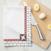 Subway Tile Towel Theedoek (Quarter Fold)