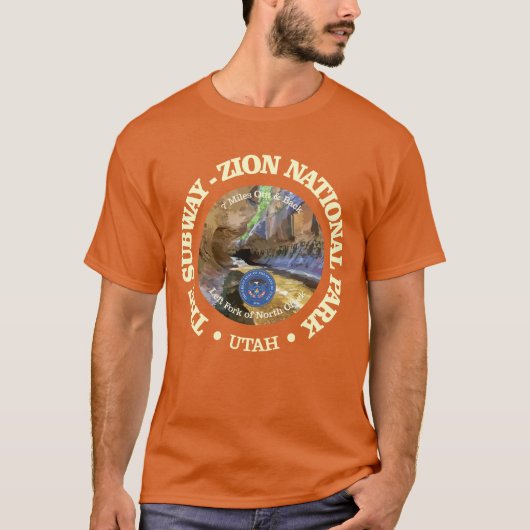 Subway Trail (rood) T-shirt (Voorkant)