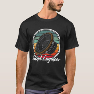 Subwoofer geluidstechnicus audio synthesizer muzie t-shirt