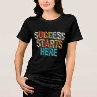 Succes begint hier Tri-Blend shirt