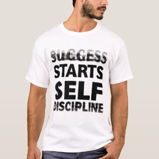 🔥 Succes begint met zelfdiscipline - motivatie T-shirt
