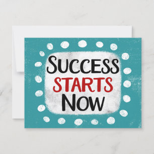 Succes begint nu met Wenskaart Kaart
