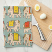 Succes circus olifanten schattig olifantenpatroon theedoek (Quarter Fold)