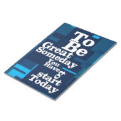 Succes citaat om ooit groot te zijn notitieblok (Schuin)